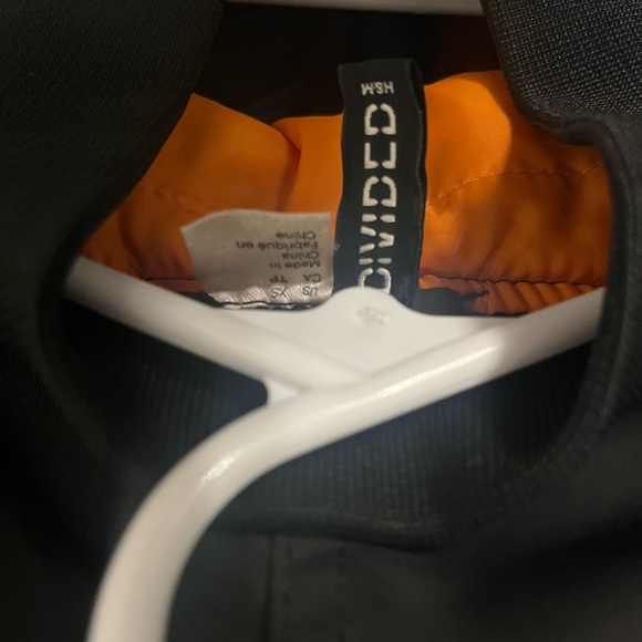 H&M Black Bomber Jacket with Orange Interior - Picture 2 of 5
